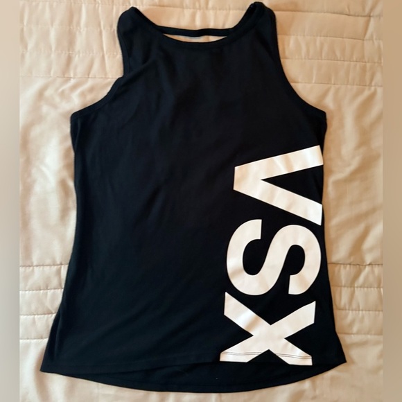 VSX Black Strappy Back Tank Top - Picture 2 of 6